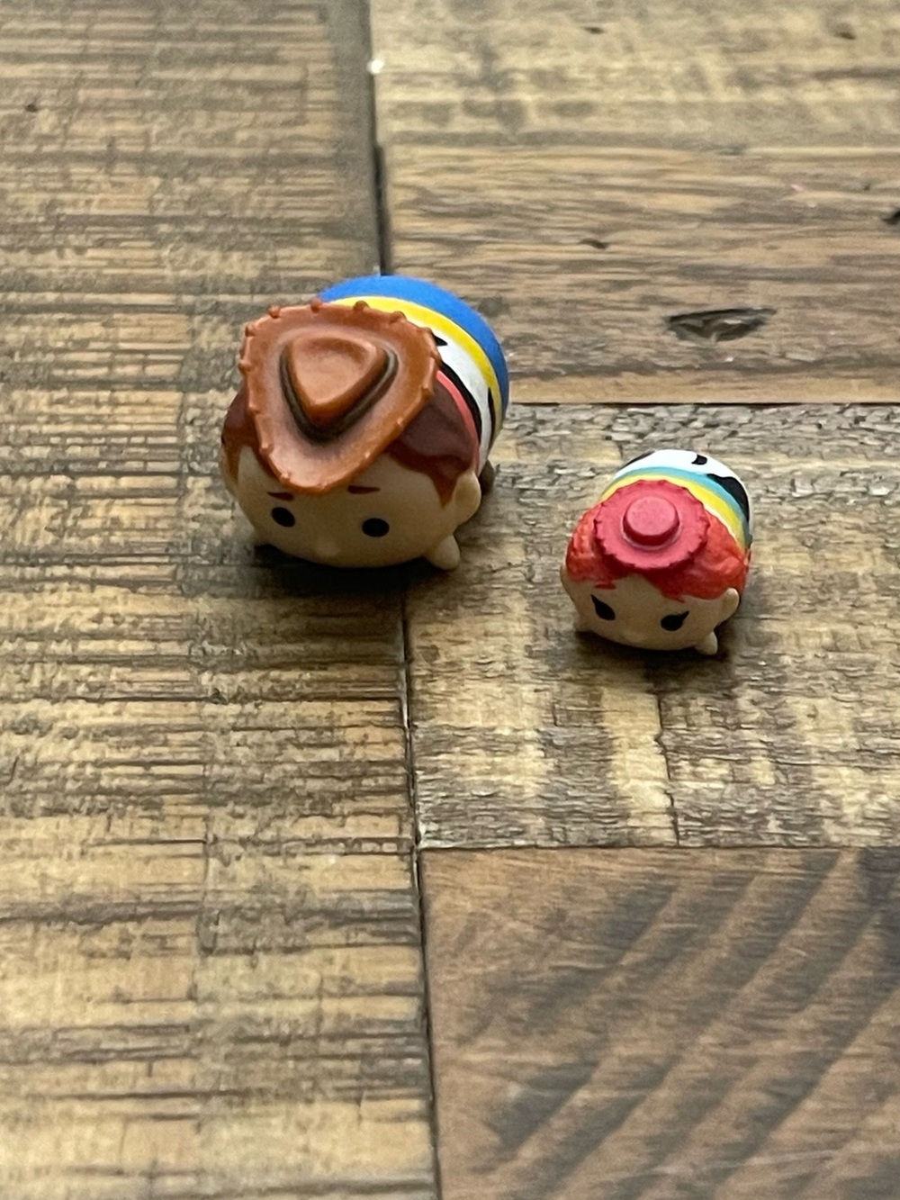 Disney Tsum Tsum collectible vinyl figures featuring characters from Toy Story.